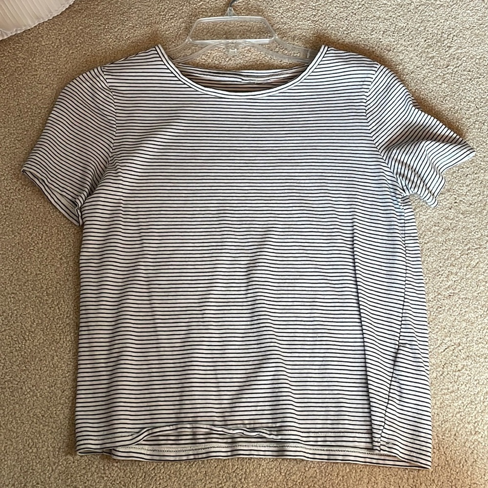striped boxy oversized tee